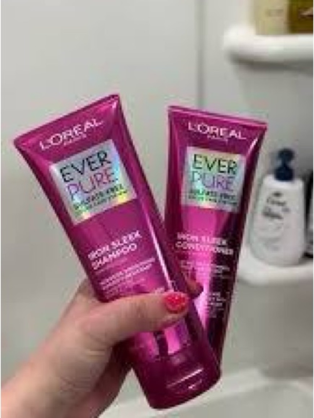 L’Oréal Paris EverPure Iron Sleek Shampoo & Conditioner 6.8 oz Duo